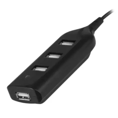 Detalles accesorios de Hub Usb A 2.0 4 Puertos Negro