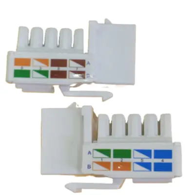 Detalles accesorios de Ficha Jack Rj45 Cat 6 Glc 110 Ce-4009 Blanco