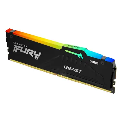 Vista lateral de Memoria Ddr5 16Gb Kingston DDR5 5600MHz Fury Beast Negro