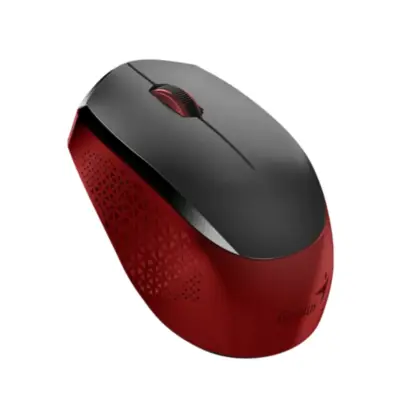 Detalles accesorios de Mouse Inalambrico Genius NX-8000S Blue Eye Silent Click Rojo/Negro