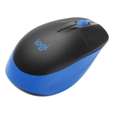 Vista lateral de Mouse Inalambrico Logitech M190 Azul