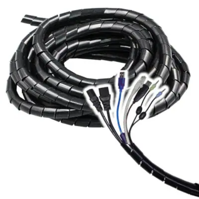 Detalles accesorios de Ordenador De Cables Espiral De 30Mm Diametro X 5M Long