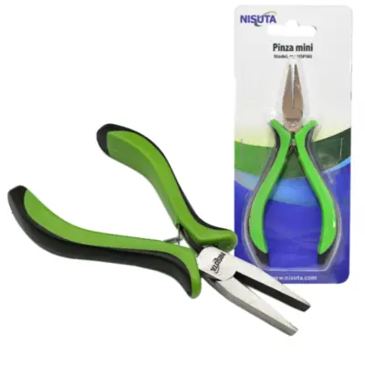 Detalles accesorios de Pinza de punta plana Mini Nisuta 13 cm