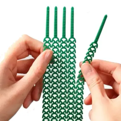 Detalles accesorios de Precinto Plastico 30 Cm X 24 Unidades Verde