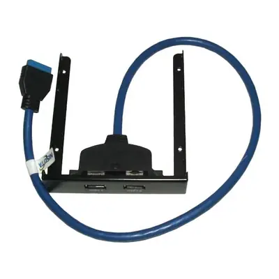 Placa Slot Delantero Bahia 3,5 Pulg Usb 3.0 Con 2 Salidas