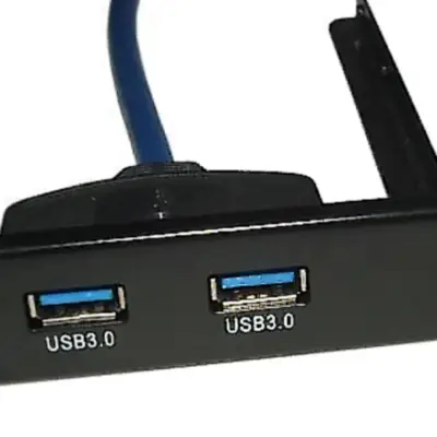 Detalles accesorios de Placa Slot Delantero Bahia 3,5 Pulg Usb 3.0 Con 2 Salidas