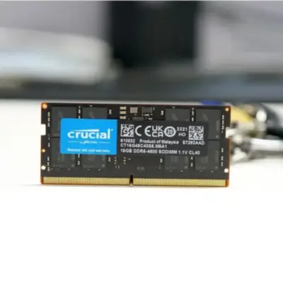Detalles accesorios de Memoria Sodimm Ddr5 16Gb 4800Mhz Cl40 Crucial 1,1V