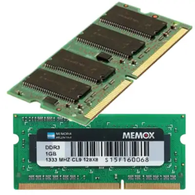 Detalles accesorios de Memoria Sodimm Ddr3 1Gb 800Mhz Memox