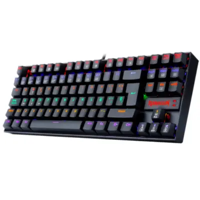 Teclado Gamer Redragon Kumara K552 Rainbow Negro