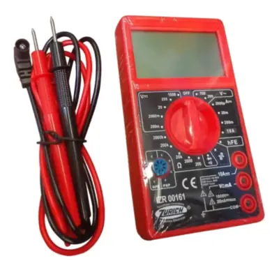 Detalles accesorios de Tester Digital Multimetro Zurich Izr00161 Display Grande