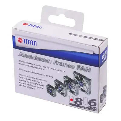 Detalles accesorios de Fan 80Mm 3Pin 25Mm Espesor 2500Rpm Alum Ruleman Titan