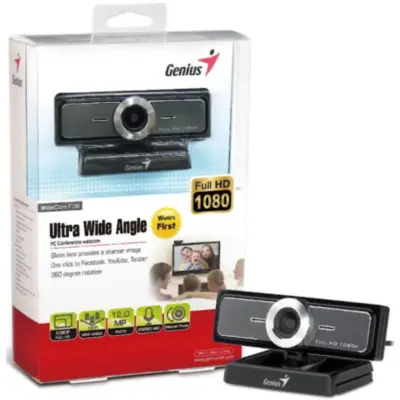 Detalles accesorios de Webcam Hd 1080P Genius Ultra Widecam F100 V2 C/Mic