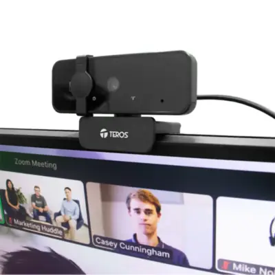 Detalles accesorios de Webcam Hd 2K Teros TE-9072 C/Mic C/Tripode