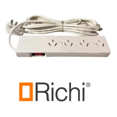 Detalles accesorios de Zapatilla 4 Tomas Cable 5M Beige Doble Norma