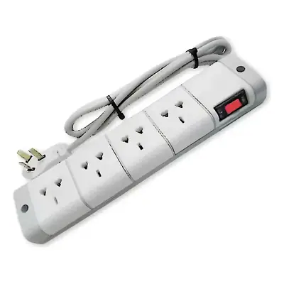 Zapatilla 4 Tomas Cable 2,5M Blanco Multinorma