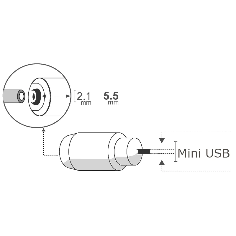 Miniatura 3 de DC hueco: Adaptadores 5,5x2,1 mm marca Arwen modelo AD-MINI-DC2.1