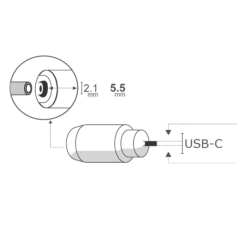 Miniatura 3 de DC hueco: Adaptadores 5,5x2,1 mm marca Arwen modelo AD-MC-DC2.1