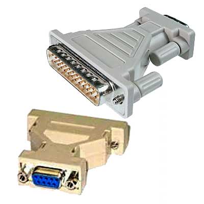 ADAPTADOR DB25 MACHO A DB9 HEMBRA