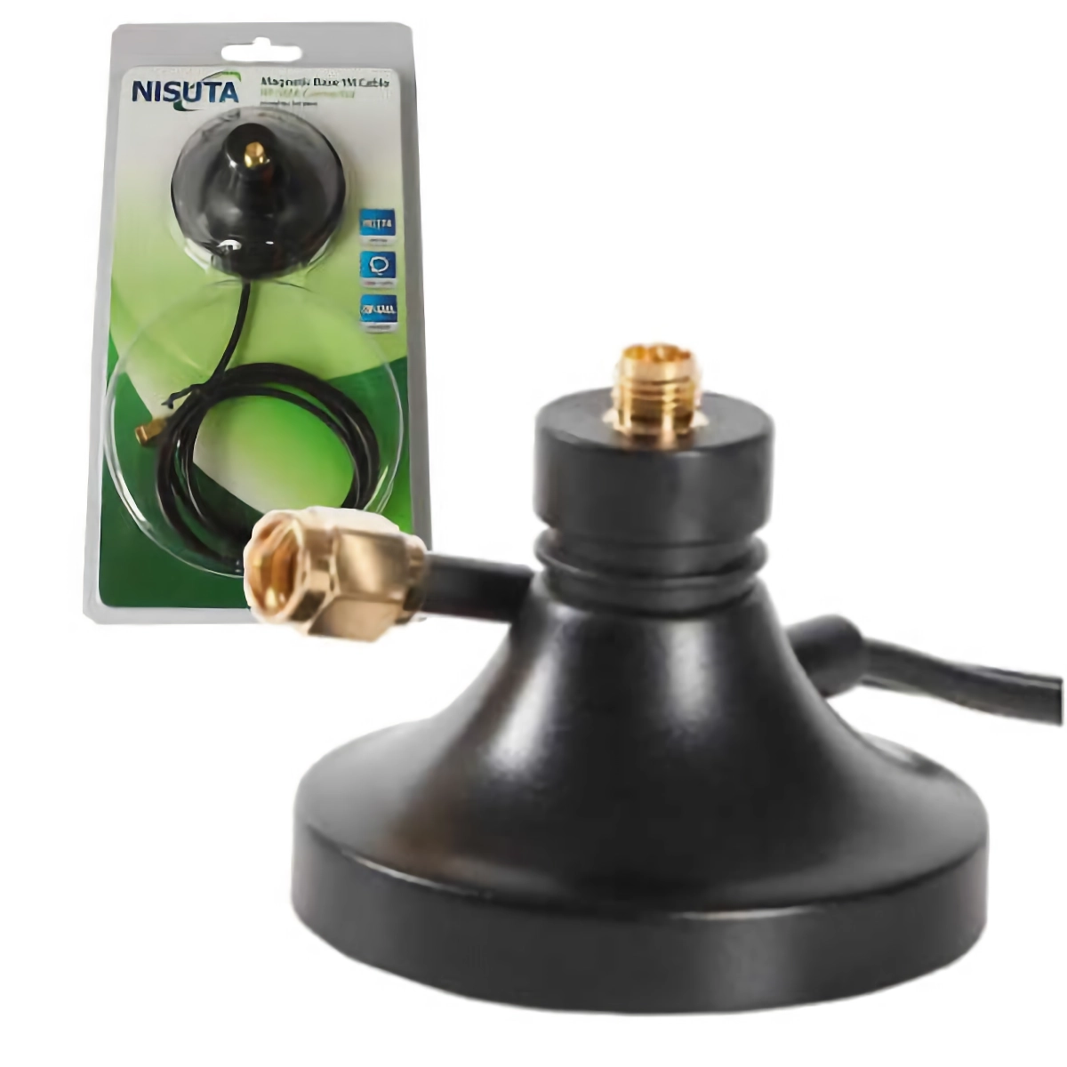  Base Para Antenas Wifi Universal Rp-Sma Soporte Magnetico 