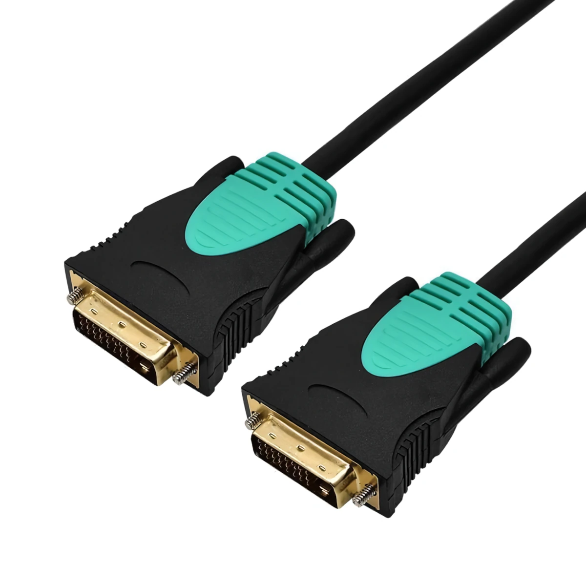 Vista lateral de Cable Dvi-D 24+1 Macho-Macho Dual Link 5 Mts