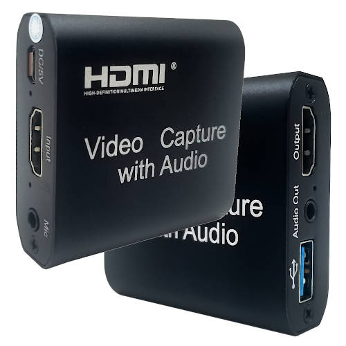 CAPTURADORA DE VIDEO USB A HDMI 4K BELSIC CAP3050 CON LOOP Y AUDIO