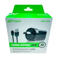 Cargador 15 W Usb-A 3A Con Cable Desmontable Micro-Usb