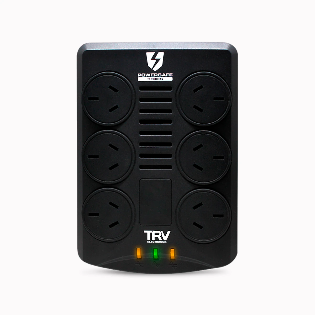 Vista lateral de Estabilizador De Tension 1000 Va 500W Trv Powersafe 2I Rj-45 Port