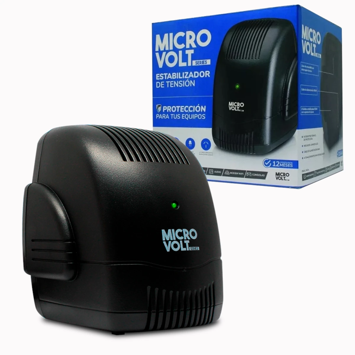 Detalles accesorios de Estabilizador De Tension 2000 Va Pico Microvolt H