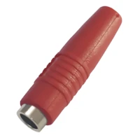 Ficha Banana Hembra Jack A Cable Rojo