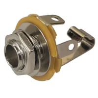 Conector Ficha Mono Jack 6,5 Hembra Metal Chasis S/Corte Rosca