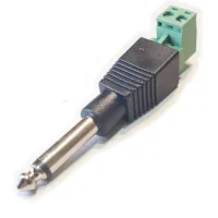 Conector Ficha Mono Plug 6,5 Macho A Bornera