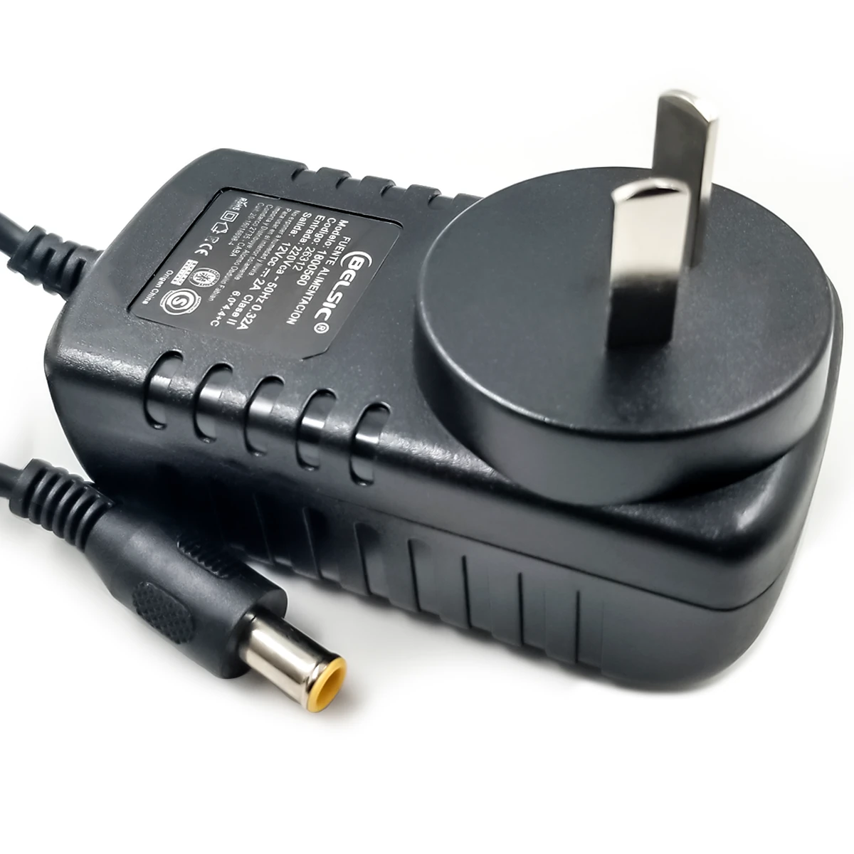 Fuente 12 V 2 A Belsic 26312 P/Monitor Ficha 6,5 X 4,4 Mm C/Pin Interior (Lg)