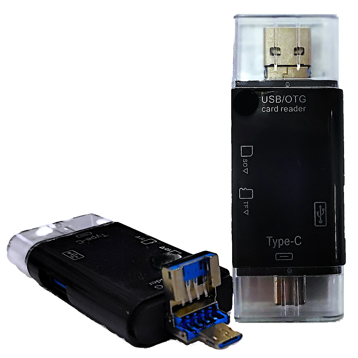 Detalles accesorios de Lector Usb Tipo A + C + Micro Para Tarjetas Sd Micro-Sd y Tf Hasta 512 Gb