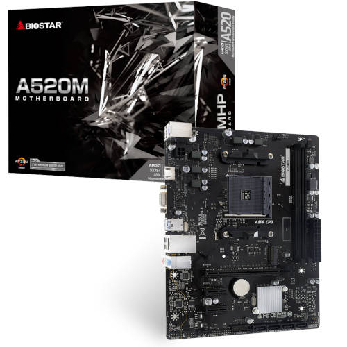 Motherboard Biostar Am4 A520Mhp V6.0 Ddr4 Box M-Atx