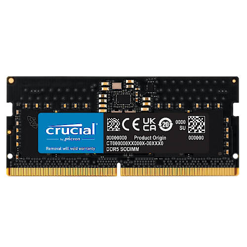 Memoria Sodimm Ddr5 8Gb 4800Mhz Cl40 Crucial 1,1V Memoria Sodimm Ddr5 8Gb 4800Mhz Cl40 Crucial 1,1V