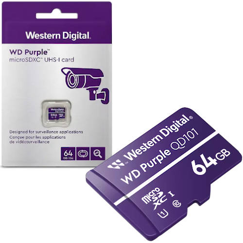 Memoria Micro Sd 64Gb Sandisk Purple Especial Videovigilancia Memoria Micro Sd 64Gb Sandisk Purple Especial Videovigilancia