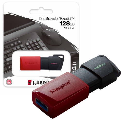 PENDRIVE 32GB USB 3.2 KINGSTON DTXM EXODIA M C/TAPA MOVIL