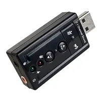 Placa Sonido Usb Entrada Microfono + Salida Auricular Placa Sonido Usb Entrada Microfono + Salida Auricular