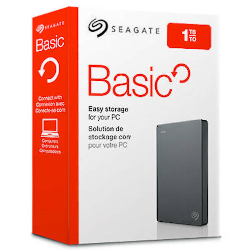 DISCO RIGIDO PORTATIL 1TB SEAGATE USB 3.0 BASIC NEGRO