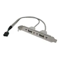 Placa Slot Trasero Usb 2.0 Con 2 Salidas Conector X 1