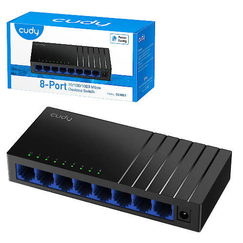Switch 8 Puertos Gigabit Cudy GS108D