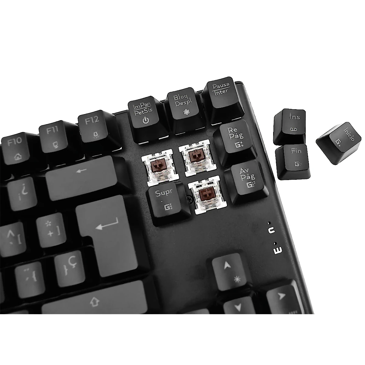 Miniatura 2 de Teclados gamers marca Nisuta modelo NSKBGZ88 Rojo