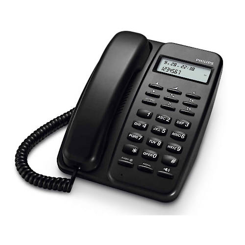 TELEFONO DE MESA PHILIPS CRD150 B/77 MANOS LIBRES NEGRO