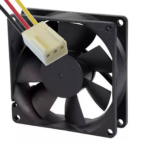 FAN 80mm 3PIN 25mm ESPESOR 3000RPM RULEM+BUJE TITAN OEM FAN 80mm 3PIN 25mm ESPESOR 3000RPM RULEM+BUJE TITAN OEM
