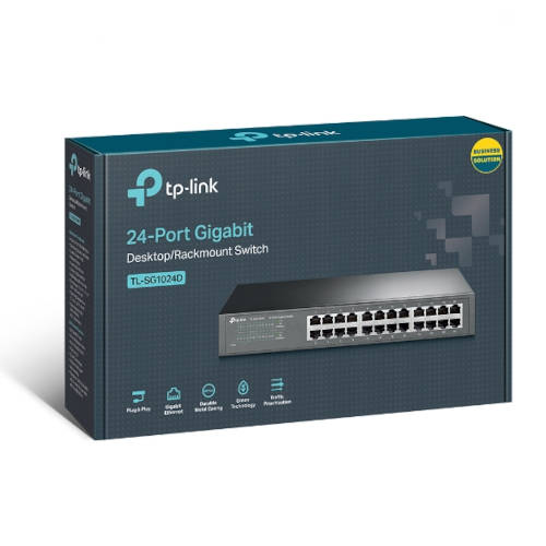 Switch 24 Puertos Gigabit Tp-Link Sg1024D Para Rack