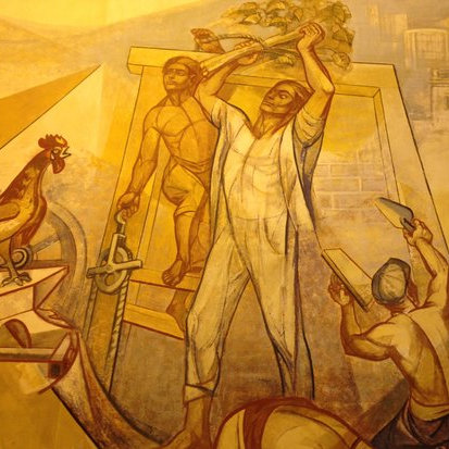 Mural en la Galerí­a San José de Flores