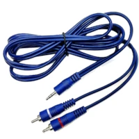 Cable Miniplug 3,5 Estereo Macho-Rca Macho Doble 0,9 Mts Lujo