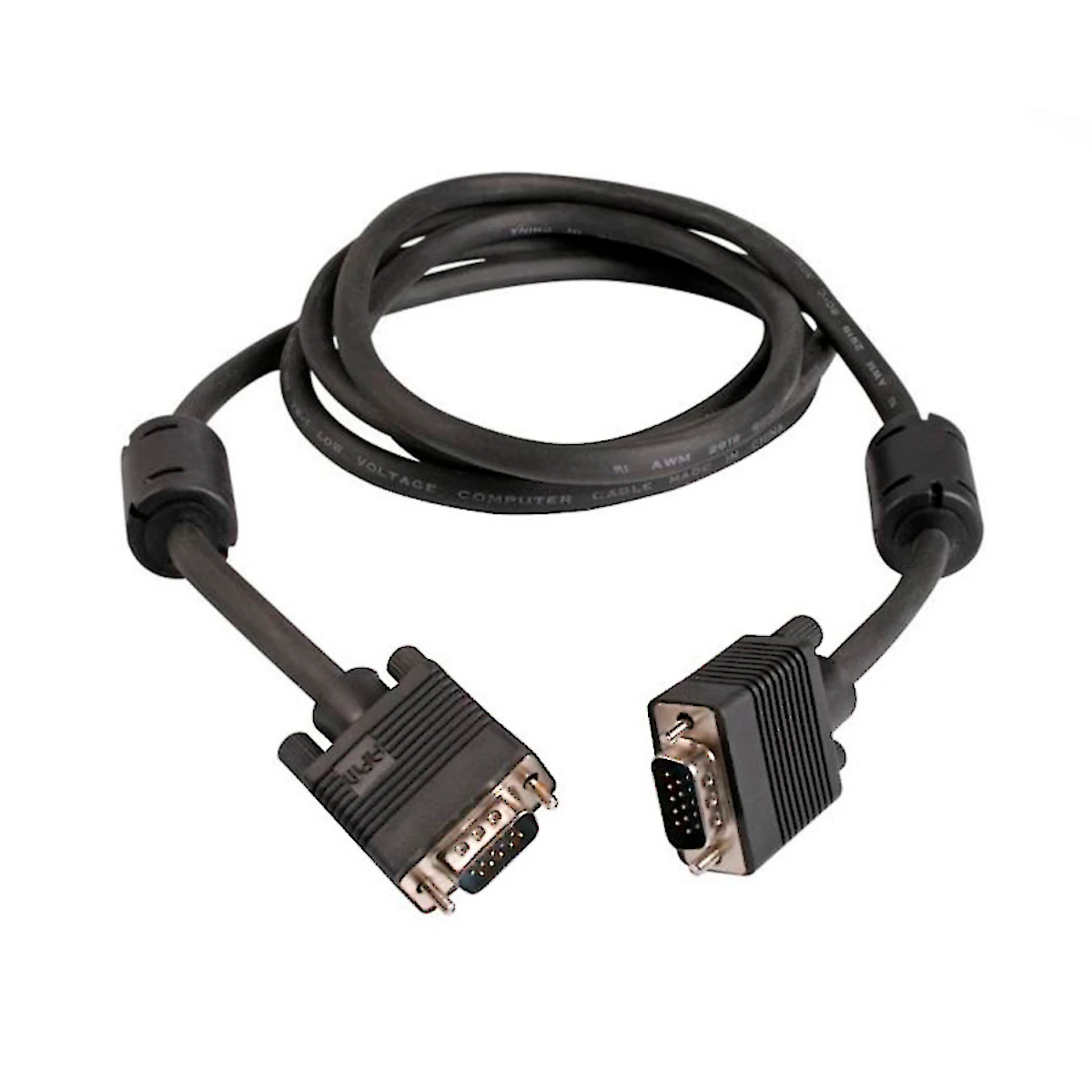 Vista lateral de Cable Vga Macho-Macho 1,8 Mts Con Filtro Kolke
