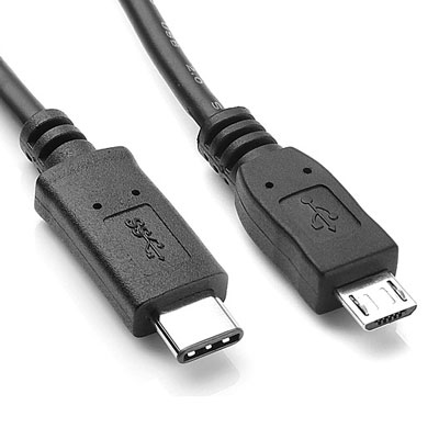 CABLE USB C MACHO / MICRO-USB 2.0 1 M