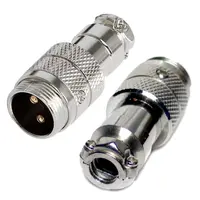 Ficha Conector Gx16 2 Pines Macho Aviacion A Cable Ficha Conector Gx16 2 Pines Macho Aviacion A Cable